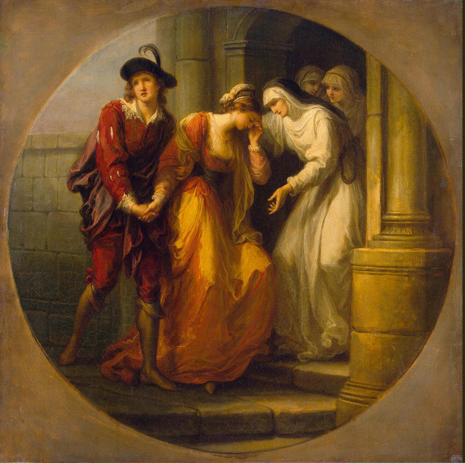 The Parting Of Abelard And Heloise by Angelica Kauffman